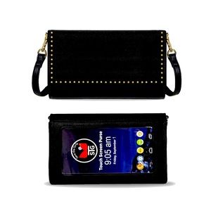 Boutique Black RIFD Crossbody Purse